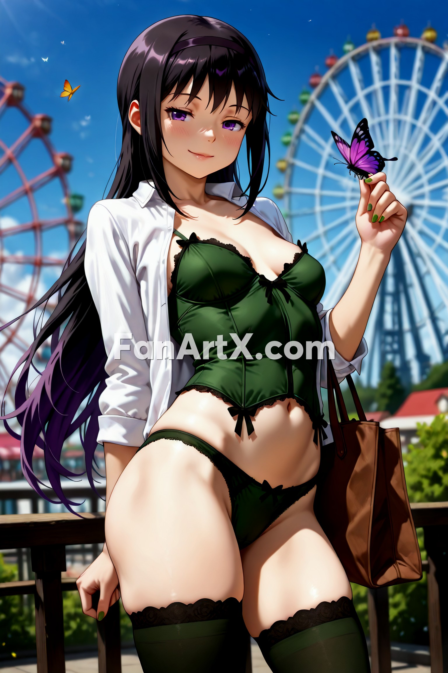 Akemi Homura Puella Magi Madoka Magica Fanart 6985281